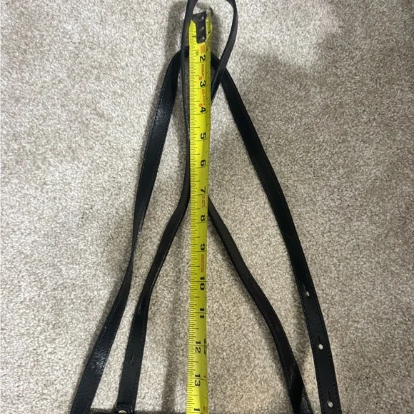 Vintage Brahmin Black Crocodile-Embossed Bag Purse EUC - Picture 13 of 13